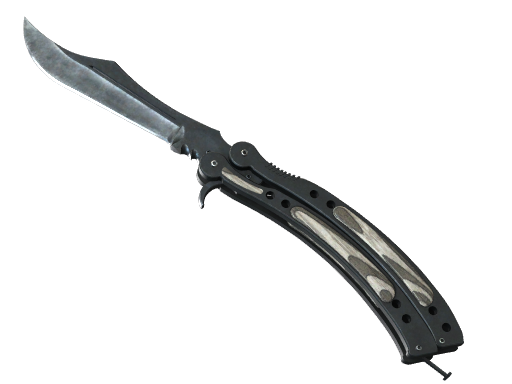 ★ StatTrak™ Butterfly Knife | Black Laminate (Minimal Wear)