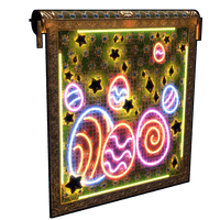Neon Easter Garage Door