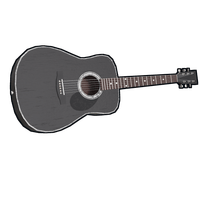 Black Acoustic Guitar