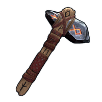 Ancient Runic Stone Hatchet