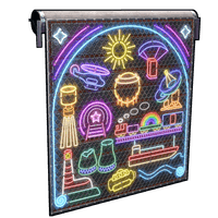 Neon Vibes Garage Door