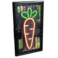 Neon Carrot Door
