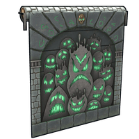 Ghostly Flame Garage Door