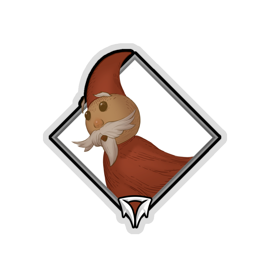 Holo Crownfall Sticker - Dolfrat the Wizard